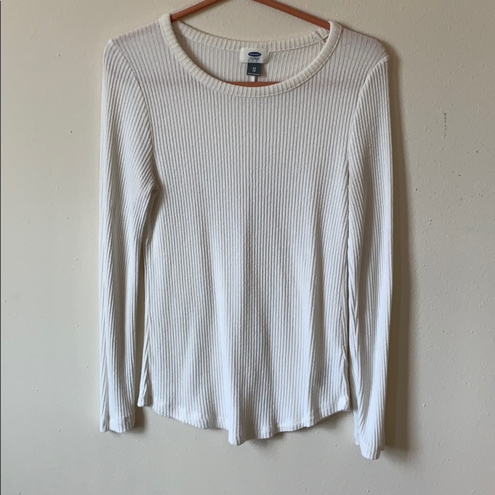 Ribbed Cream Sweater
